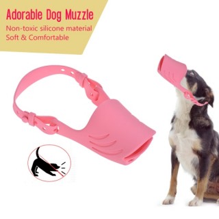 Newest Anti Bite Biting Barking Dog Muzzle Mouth Cover Silicone Pig Mouth Shape with Adjustable Stra