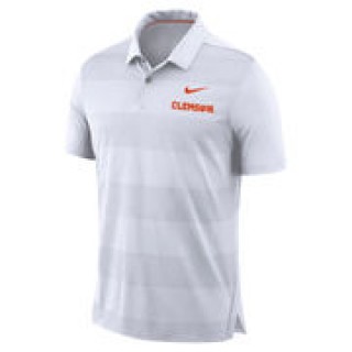 Nike Clemson Tigers White 2018 Early Season Coaches Sideline Performance Polo
