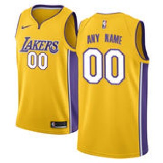 Nike Los Angeles Lakers Gold Swingman Custom Jersey - Icon Edition