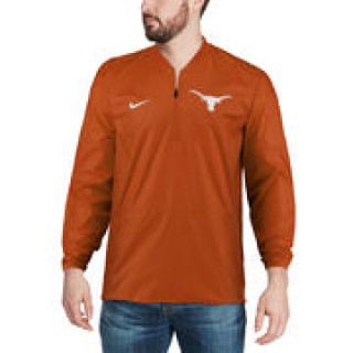 Nike Texas Longhorns Texas Orange 2017 Coaches Sideline Lockdown Performance Half-Zip Jacket