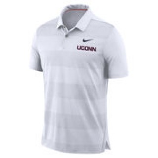 Nike UConn Huskies White 2018 Early Season Coaches Sideline Performance Polo