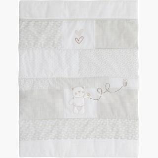 Obaby B is for Bear Quilt and Bumper Crib Set - White.