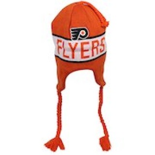 Old Time Hockey Philadelphia Flyers Venture Uncuffed Ski-Knit Beanie - Orange
