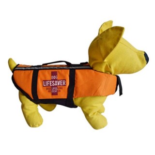 Orange Dog Life Vest Jacket Adjustable Reflective Pet Life Flotation Device