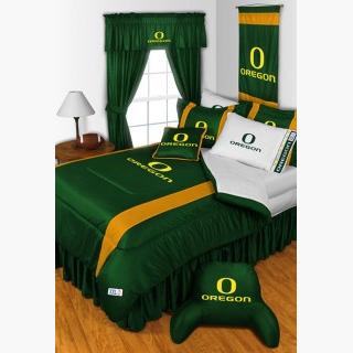 Oregon Ducks Queen Comforter - NCAA College Team Logo Bedding