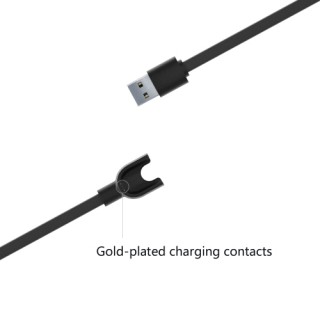 Original Xiaomi Mi Band 2 Charger Cord Replacement USB Charging Cable Adapter (Black)