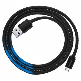 POFAN Android USB Cable Discoloration Cable Black & Blue
