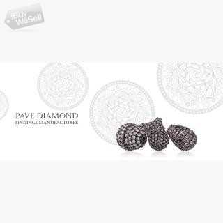 Pave Diamond Jewelry Findings