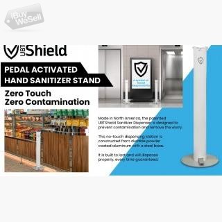 Pedal Activated Hand Sanitizer Stand