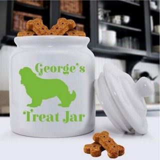 Personalized Dog Treat Jar - Dog Silhouette - Dog Gifts