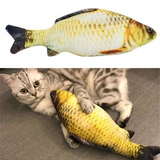 Pet Cat Kitten Chewing Cat Toys Stuffed Fish Mint Pet Interactive Cat Gift