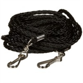 Petmate Poly Braided Tieout Black - Small 10'