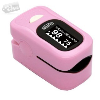 Pink Color Pulse Oximeter with Low and High Alarm