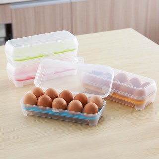 Plastic Egg Storage Case Holder Box For Fridge & Freezer Eggs Container Tool
