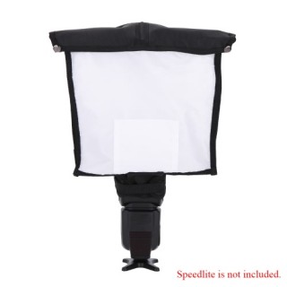 Portable Photography Multifunction Flash Diffuser Softbox Reflector Snoot for DSLR Speedlite Flash