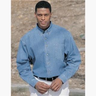 Premium Quality Men's 100% Cotton Trekker Denim Long Sleeve Shirt