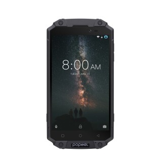 Preorder POPTEL P9000 MAX Android Phone Black - Android 7.0-4GB RAM, 5.5-Inch FHD, IP68, Dual-IMEI