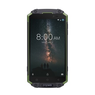 Preorder POPTEL P9000 MAX Android Phone Green- Android 7.0-4GB RAM, 5.5-Inch FHD, IP68, Dual-IMEI