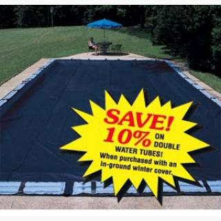 Pro-Strength Polar In-Ground Pool Covers - 16' x 32' Left Step - Pool Size / 21' x 37' - Cover Size