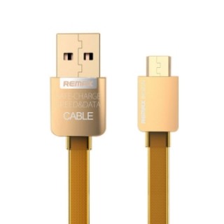 REMAX Laser Coated Micro USB Charge Data Sync USB Cable for Android Golden