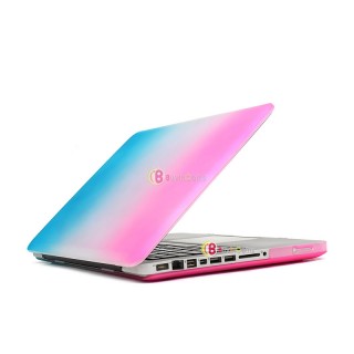 Rainbow Rubberized Hard Skin Shell Case Cover For Laptop MacBook Pro 15.4inch