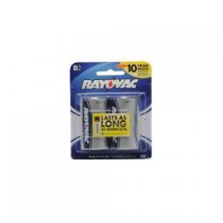 Rayovac Batteries Rv8132F Alkaline D Cell Batteries  2-Pack