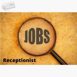 Receptionist Job Availabe