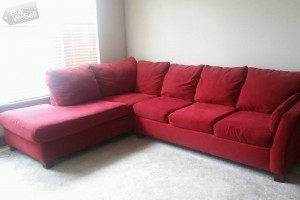 Red Sectional Coucb