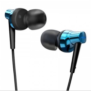 Remax RM575 In-Ear Stereo Headset with MIC Earbuds for iPhone & Android Phones Blue
