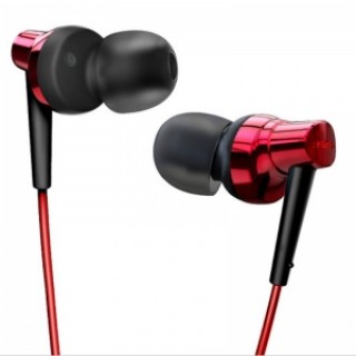 Remax RM575 In-Ear Stereo Headset with MIC Earbuds for iPhone & Android Phones Red