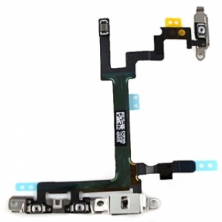 Replacement Part Power Button Volume Keys & Mute Switch Flex Cable for iPhone 5 Black