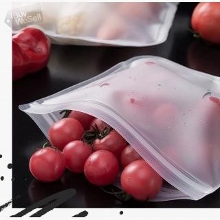 Reusable Leakproof Silicone Ziplock Food Bag Set