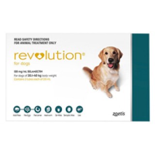 Revolution for Large Dogs 40.1-85lbs (Green) 6 DOSES