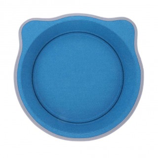 Round Cat Pot Bed Cat Claw Tray for Puppy Cat with Catnip Pet Supply(Blue)