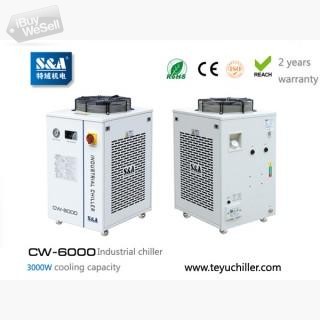S&A water chiller CW-6000 with 3KW cooling capacity and environmental refrigerant