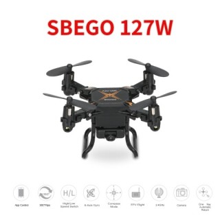 SBEGO 127W 2.4G 4CH 6-Axis Gyro 0.3MP Wifi FPV Foldable RC Quadcopter RTF Drone with 3D-Flip Headles