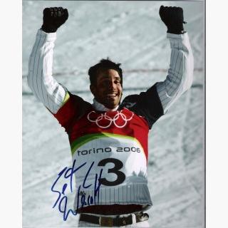 SETH WESCOTT - OLYMPIC SNOWBOARDER - 2 TIME OLYMPIC CHAMPION in the SNOWBOARD CROSS = Signed 8x10 Co