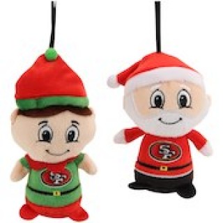 San Francisco 49ers 2-Pack Santa & Elf Teamie Beanies