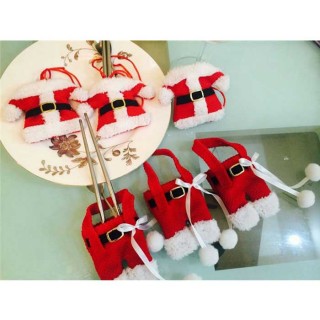 Santa Claus Clothes Cute Cover Set - Red (3PCS Clothes / Pants)