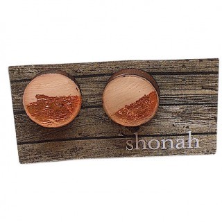 Shonah Copper Round Studs