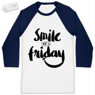 Smile It’s Friday Baseball T-Shirt