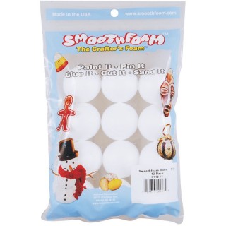 Smoothfoam Smooth Foam Balls 12/Pkg 1.5
