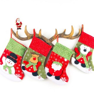 Snowflake Medium Christmas Socks Candy Bag Christmas Ornaments Christmas Tree Pendant