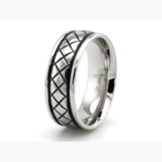 Stainless Steel Braided Pattern Ring