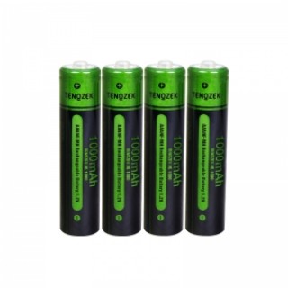 TENOZEK 4 Pieces Ni-MH AAA 1000mAh 1.2V Rechargeable Batteries