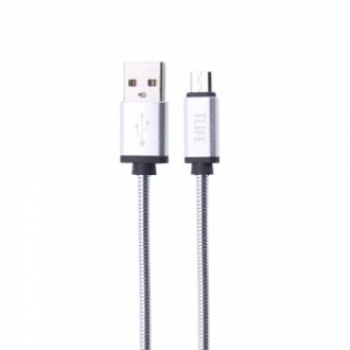 TLIFE 1M Micro USB Charger Data Sync Cable for Android Devices Silver
