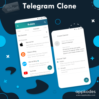 Telegram Clone - Appkodes Hiddy