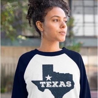 Texas Design Baseball T-Shirt