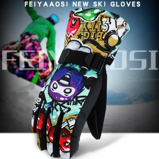 Thicken Ski Gloves Women Men  Windproof Waterproof Adjustable Snowboard Climbing Cycling Snow Gloves