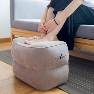 Three Layers Inflatable Travel Footrest Leg Rest Travel Pillow Air Cushion Rest Pillow